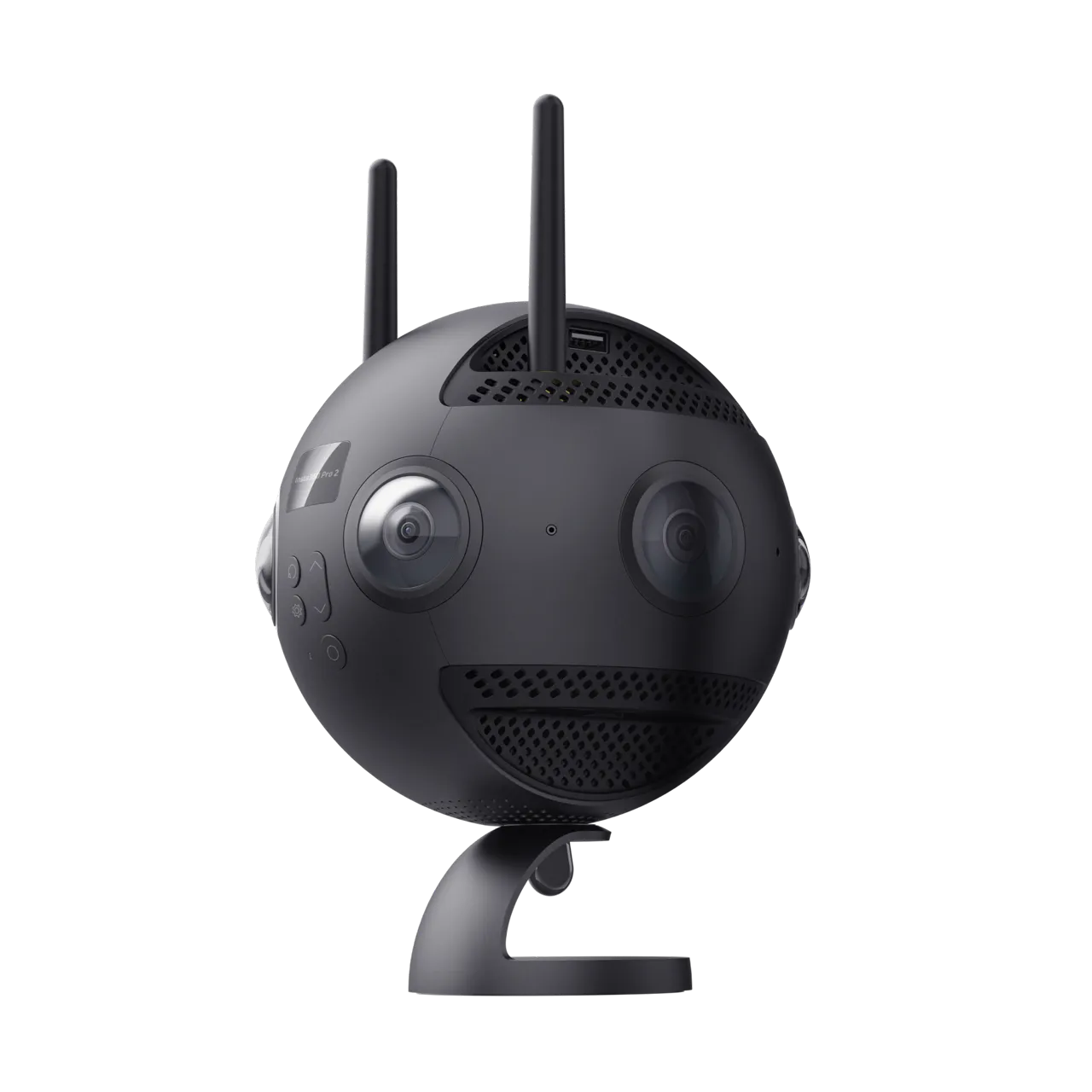 Insta360 Pro 2 professional VR camera — three-quarter angle view