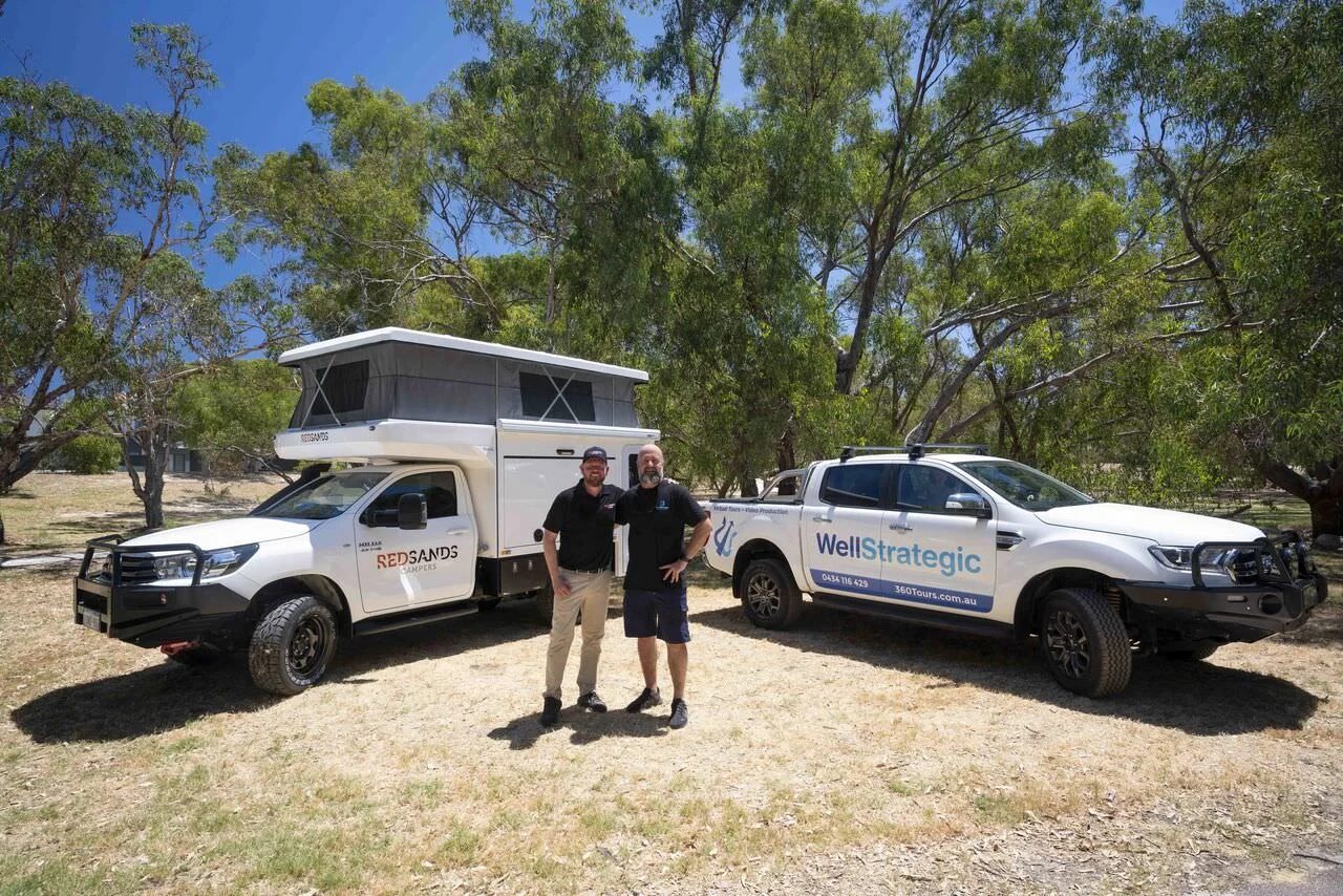 Adam Sands (RedSands Campers) and Craig Wells (WellStrategic)